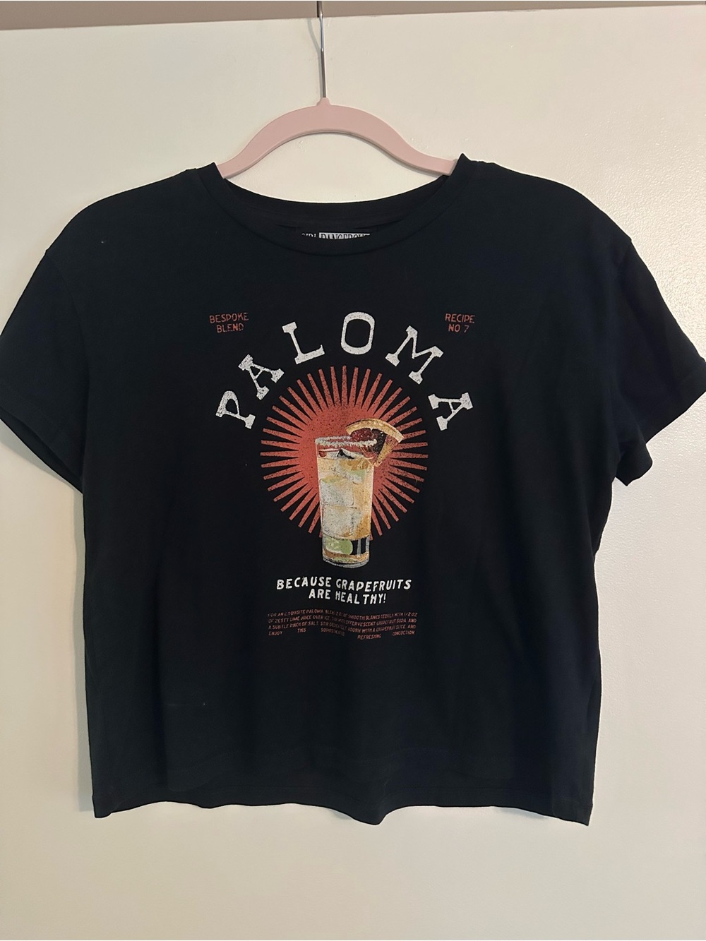 Paloma Graphic Short Sleeve Tee - Black